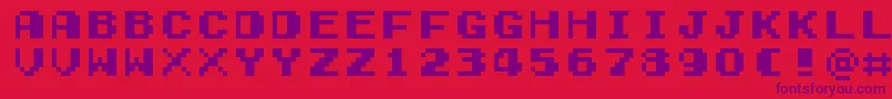 Lisätietoja GamegirlClassic-fontista GamegirlClassic-fontti – violetit fontit punaisella taustalla