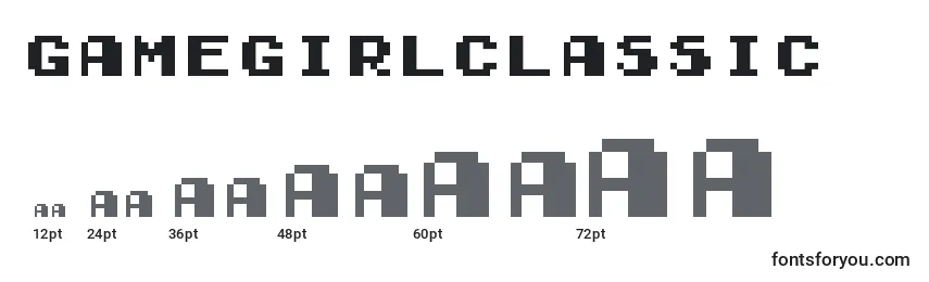 GamegirlClassic Font Sizes