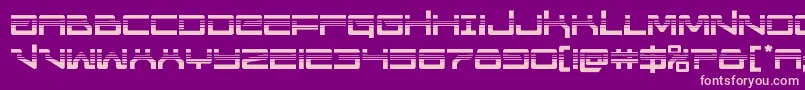 Unitedplanetshalf Font – Pink Fonts on Purple Background