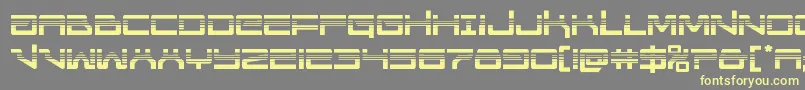 Unitedplanetshalf Font – Yellow Fonts on Gray Background