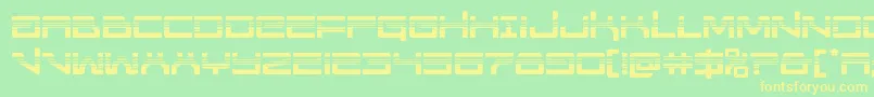 Unitedplanetshalf Font – Yellow Fonts on Green Background