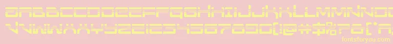 Unitedplanetshalf Font – Yellow Fonts on Pink Background