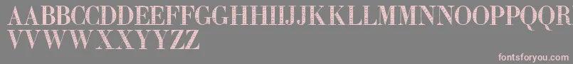 Zierinitialentwo Font – Pink Fonts on Gray Background