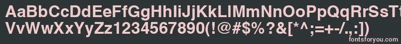 HelveticaCeBold Font – Pink Fonts on Black Background