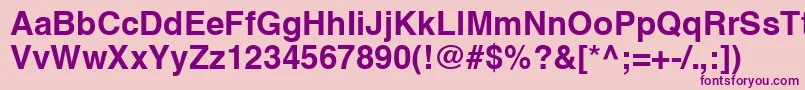 HelveticaCeBold Font – Purple Fonts on Pink Background