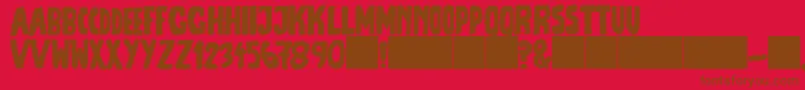 fuente JmhEscamasFill – Fuentes Marrones Sobre Fondo Rojo