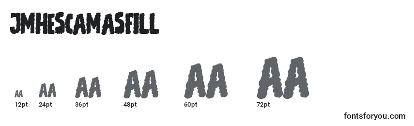 Размеры шрифта JmhEscamasFill (79107)