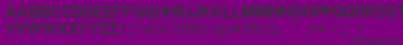 Czcionka Raptor – czarne czcionki na fioletowym tle