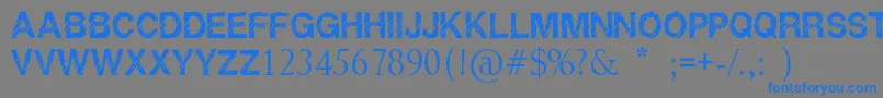 Saiba mais sobre a fonte Raptor Fonte Raptor – fontes azuis em um fundo cinza