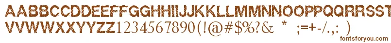 Шрифт Raptor – коричневые шрифты на белом фоне