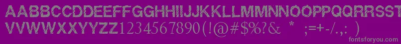 Raptor Font – Gray Fonts on Purple Background