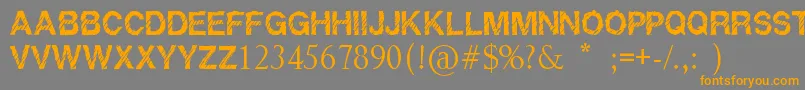 More about Raptor Font Raptor Font – Orange Fonts on Gray Background
