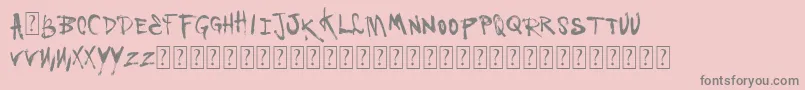 Шрифт VtksLoveU – серые шрифты на розовом фоне