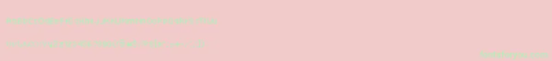 Techkr ffy Font – Green Fonts on Pink Background