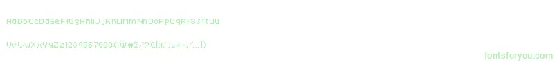 Techkr ffy Font – Green Fonts on White Background