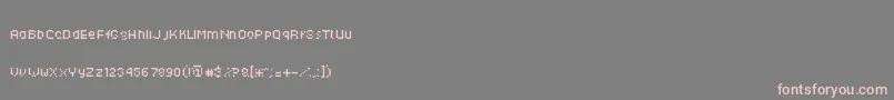 Techkr ffy Font – Pink Fonts on Gray Background