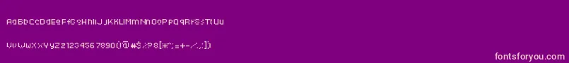 Techkr ffy Font – Pink Fonts on Purple Background