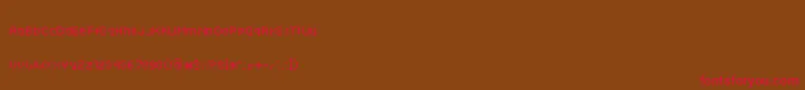 Techkr ffy Font – Red Fonts on Brown Background