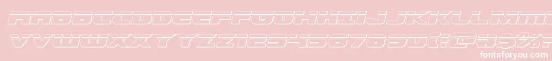 Dekarangerbulletital Font – White Fonts on Pink Background