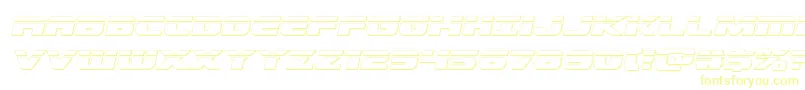 フォントDekarangerbulletital – 黄色のフォント