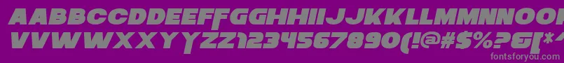 ZaiusItalic Font – Gray Fonts on Purple Background