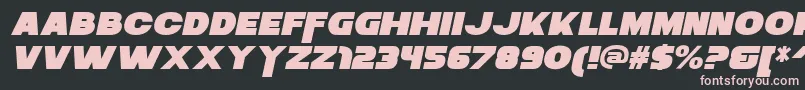 ZaiusItalic Font – Pink Fonts on Black Background
