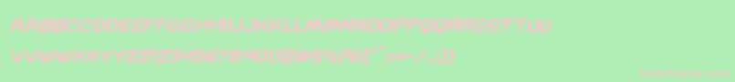 Wickermanrotal Font – Pink Fonts on Green Background