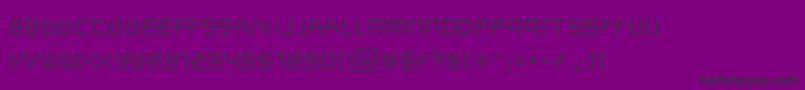 Czcionka Decoder – czarne czcionki na fioletowym tle
