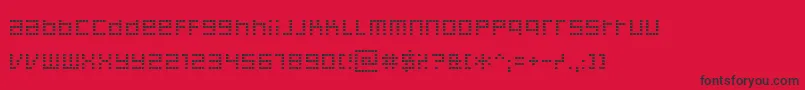 fuente Decoder – Fuentes Negras Sobre Fondo Rojo