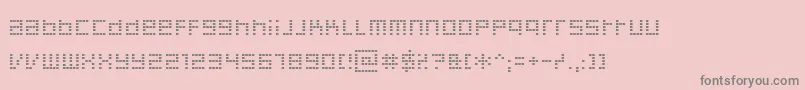 fuente Decoder – Fuentes Grises Sobre Fondo Rosa