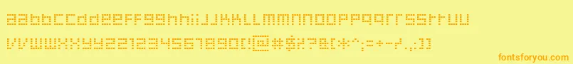 Подробнее о шрифте Decoder Шрифт Decoder – оранжевые шрифты на жёлтом фоне