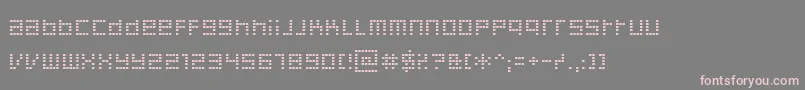 フォントDecoder – 灰色の背景にピンクのフォント