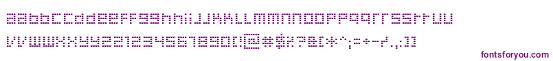 Шрифт Decoder – фиолетовые шрифты на белом фоне