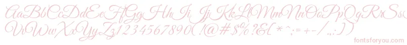 GreatvibesRegular Font – Pink Fonts on White Background