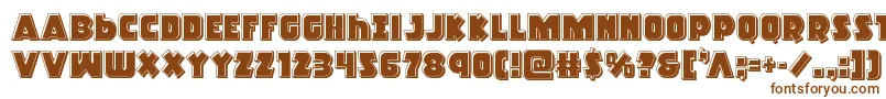 Racketsquadbevel Font – Brown Fonts on White Background