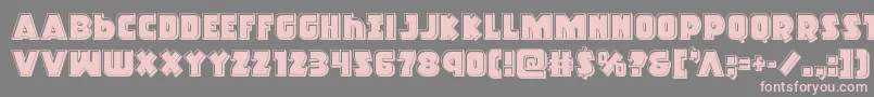 Racketsquadbevel Font – Pink Fonts on Gray Background