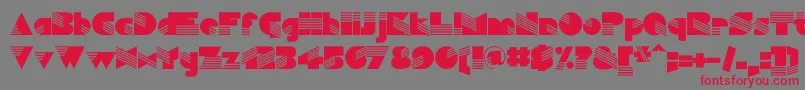 Simulata Font – Red Fonts on Gray Background