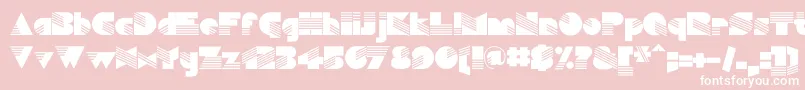 Simulata Font – White Fonts on Pink Background