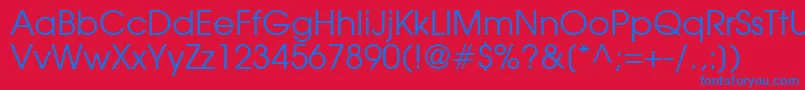 ForefrontBooksh Font – Blue Fonts on Red Background