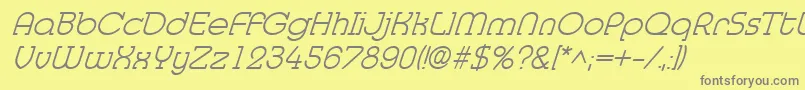 fuente MedflylightItalic – Fuentes Grises Sobre Fondo Amarillo