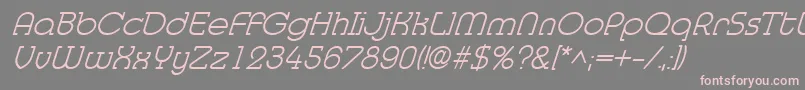 fuente MedflylightItalic – Fuentes Rosadas Sobre Fondo Gris