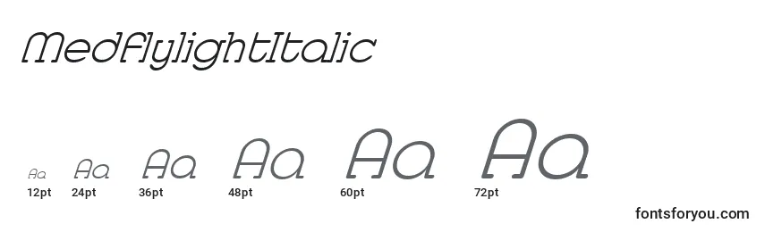 MedflylightItalic Font Sizes