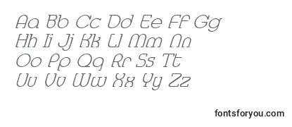 MedflylightItalic Font