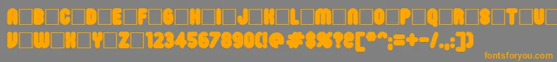 More about Roninset8 Font Roninset8 Font – Orange Fonts on Gray Background