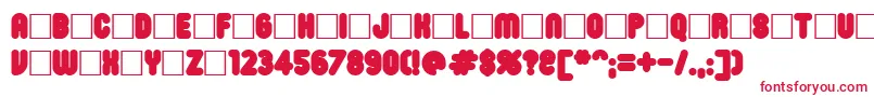 Roninset8 Font – Red Fonts on White Background