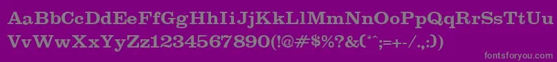 ClearbellBold Font – Gray Fonts on Purple Background