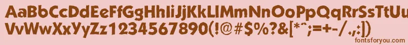 KoblenzantiqueXboldRegular Font – Brown Fonts on Pink Background