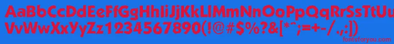 KoblenzantiqueXboldRegular Font – Red Fonts on Blue Background