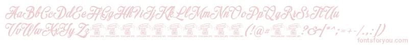 MocharyPersonalUseOnly Font – Pink Fonts on White Background