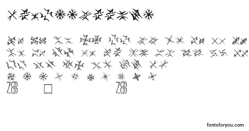 Czcionka Zone23Foopy3 – alfabet, cyfry, specjalne znaki